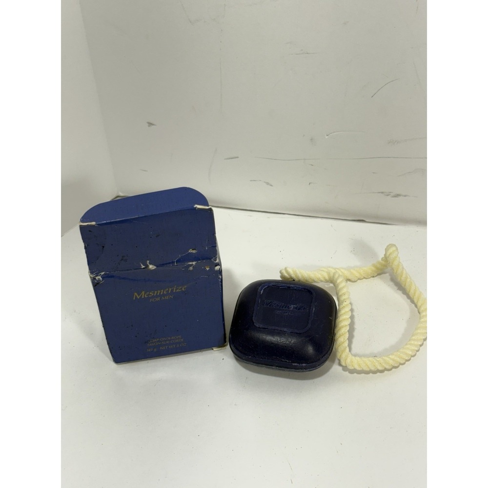 Avon Mesmerize Men's Soap on a Rope‎ 5 ounces New Old Stock Discontinued For Men